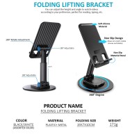 Universal Holder - Rotatable Lifting Folding Phone and Tablet Holder to Desktop with Adjustable Height 